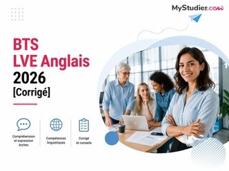 BTS LVE Anglais 2026 [Corrigé]