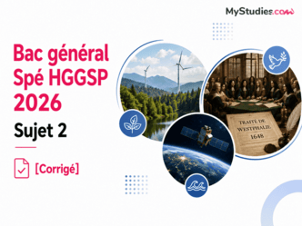 Bac général Spé HGGSP 2026 Sujet 2 [Corrigé]