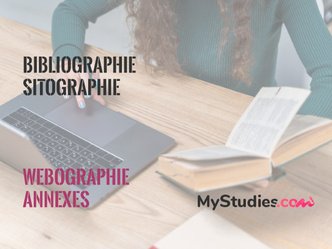 Quelle différence entre bibliographie, sitographie, webographie et annexes ?