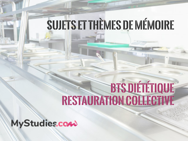 5 sujets de mémoire BTS diététique