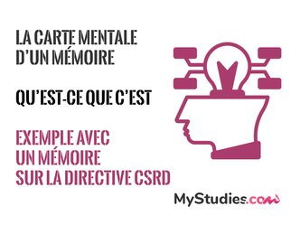 La carte mentale d'un mémoire : comment la créer pour la présentation orale et exemple avec la directive CSRD