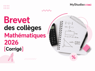 Brevet des collèges (série professionnelle) Mathématiques 2026 [Corrigé]