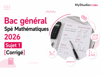 Bac général Spé Mathématiques 2026 [Corrigé]