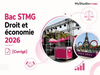 Bac STMG Droit et économie 2026 [Corrigé]