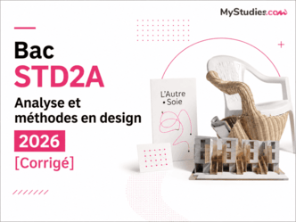 Bac STD2A Analyse et méthodes en design 2026 - Compléter le manque [Corrigé]