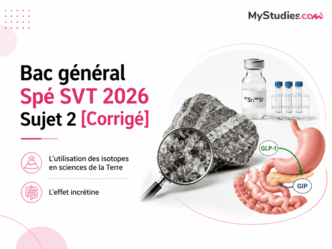 Bac général Spé SVT 2026 Sujet 2 [Corrigé]