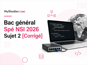 Bac général Spé NSI 2026 Sujet 2 [Corrigé]