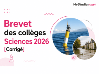 Brevet des collèges (série générale) Sciences 2026 [Corrigé]