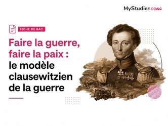 Fiche de bac - Faire la guerre, faire la paix : le modèle clausewitzien de la guerre