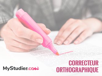 Correcteur d'orthographe en ligne de MyStudies