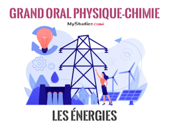 Grand oral Physique-Chimie - 5 exemples de sujets avec problématique et plan sur le thème des énergies