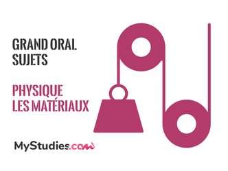 Grand oral Physique - 5 exemples de sujets avec problématique et plan - spécial matériaux