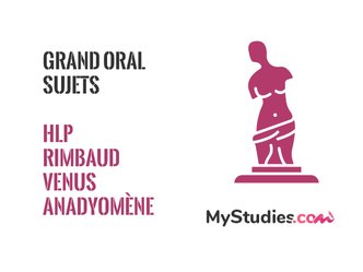 Grand oral HLP - thème : Rimbaud et Venus anadyomène