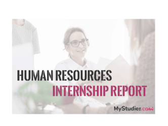 Example of a human resources internship report topic