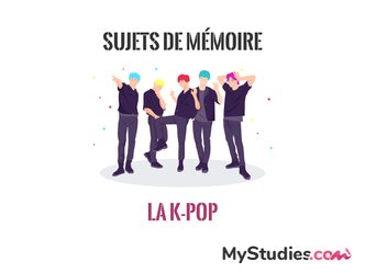 5 sujets de mémoire sur la K-pop