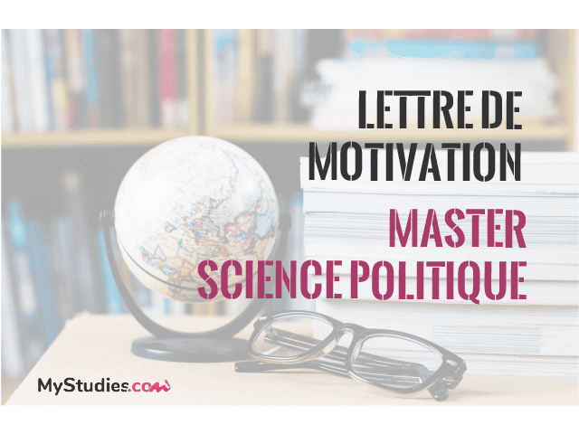 Exemple de lettre de motivation pour un Master en science politique