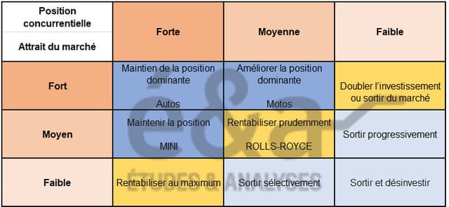Matrice McKinsey BMW