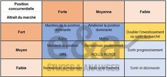 Matrice McKinsey BMW