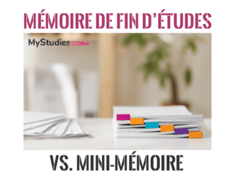 Mémoire de fin d'études VS mini-mémoire : quelles différences ?