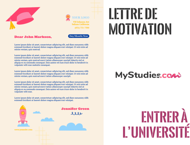 Exemple de lettre de motivation pour entrer à l'Université
