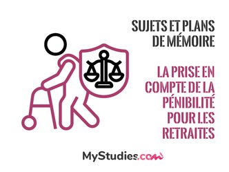 5 sujets de mémoire sur la prise en compte de la pénibilité pour les retraites