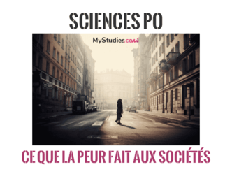 Concours Sciences po 2023 : questions contemporaines - Ce que la peur fait aux sociétés.