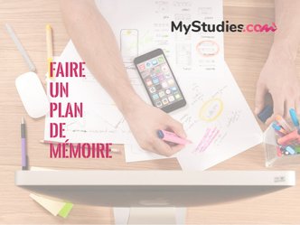 Faire un Plan de Mémoire - un modèle et une structure