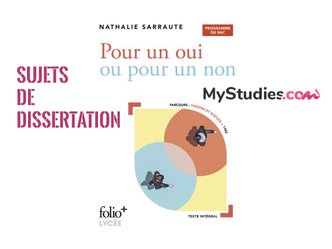 5 sujets de dissertation sur Pour un oui ou pour un non de Nathalie Sarraute