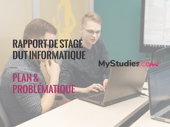 Exemple de problématique et plan détaillé pour un rapport de stage DUT informatique