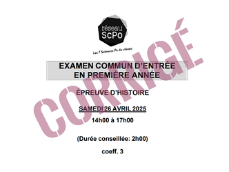 Concours Science po 2025 : corrigé de l'épreuve d'histoire