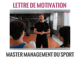 Exemple de lettre de motivation pour un Master en management du sport