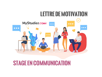 Exemple de lettre de motivation pour un stage en communication