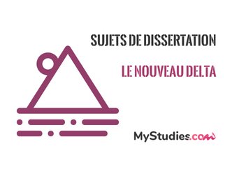 Nouveau Delta (Egypte) - 5 sujets de dissertation