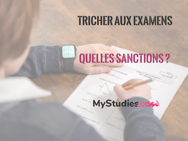 Les examens et la triche : les sanctions