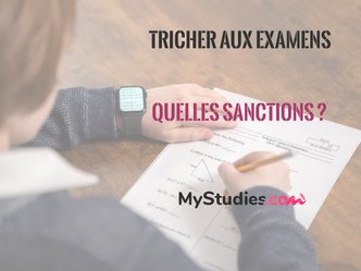 Les examens et la triche : les sanctions