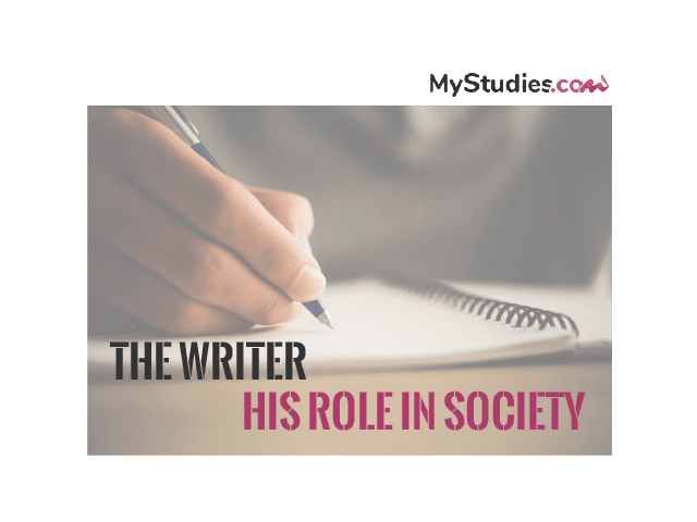What is the role of the writer in society?